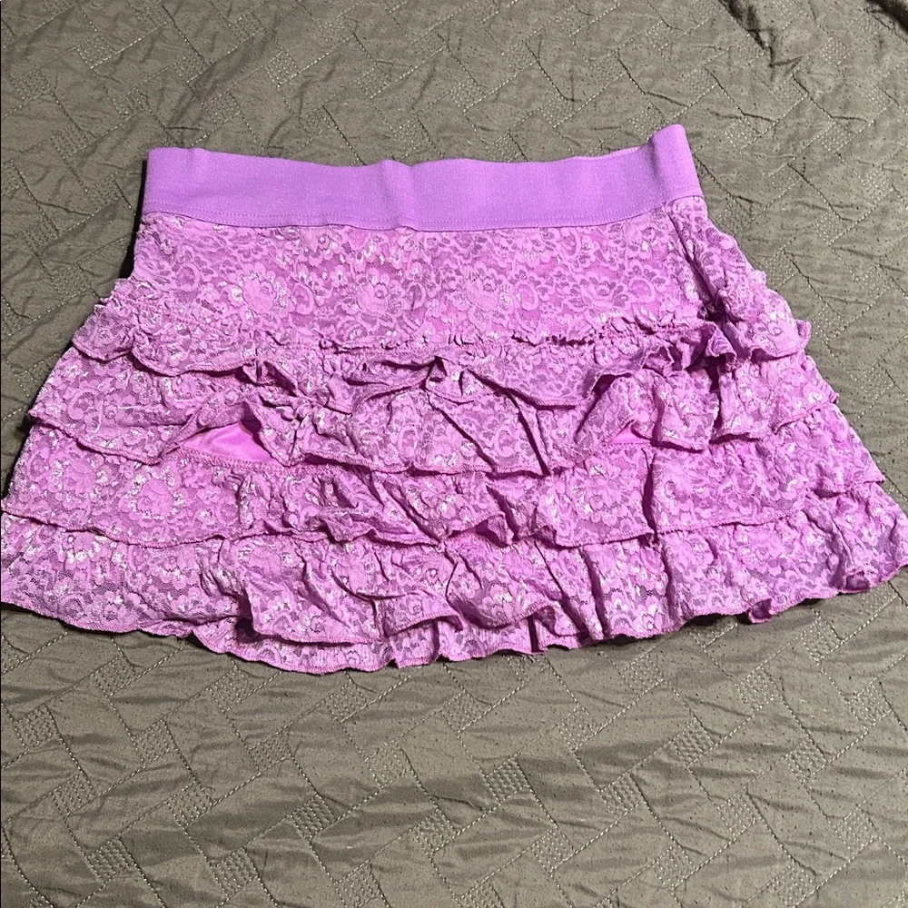 Justice Lavender Ruffle Mini Skort size 14